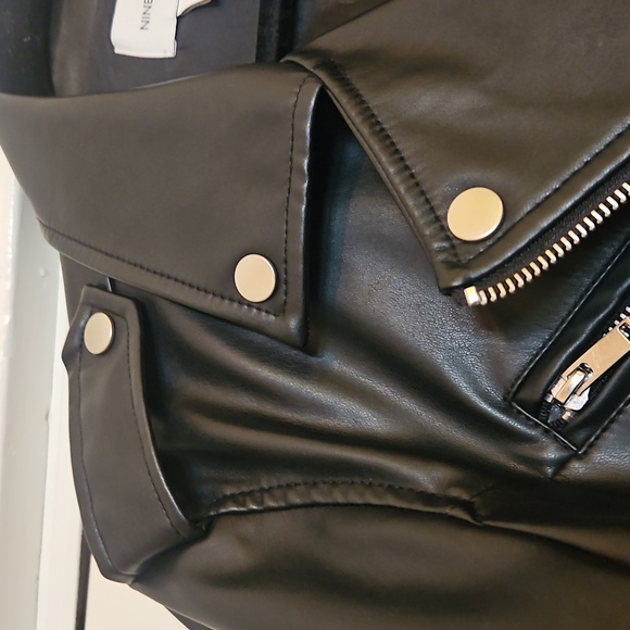 Nine West Size XL Black Faux Leather Jacket - Picture 6 of 10